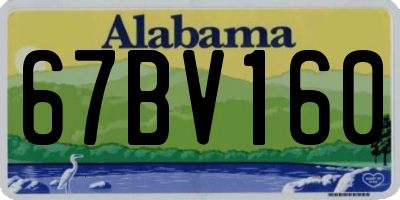 AL license plate 67BV160