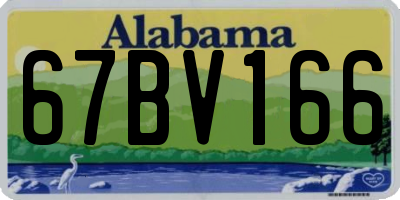 AL license plate 67BV166