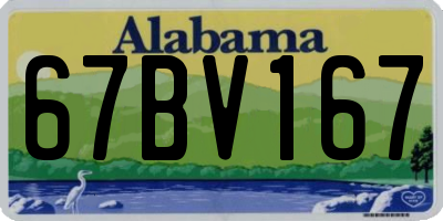 AL license plate 67BV167
