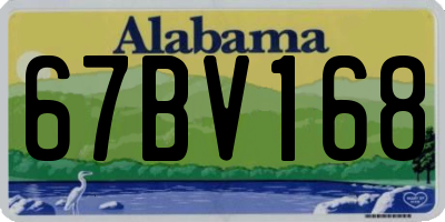 AL license plate 67BV168