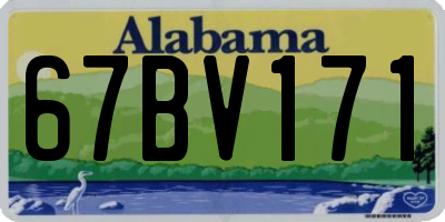 AL license plate 67BV171