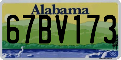 AL license plate 67BV173