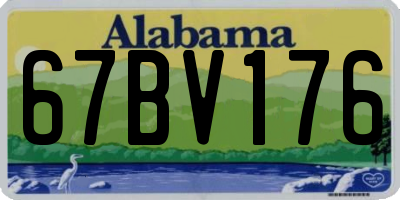 AL license plate 67BV176