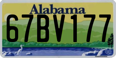 AL license plate 67BV177