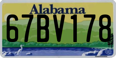 AL license plate 67BV178