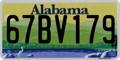 AL license plate 67BV179