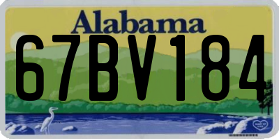 AL license plate 67BV184