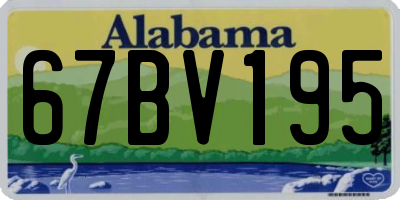 AL license plate 67BV195