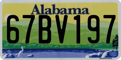 AL license plate 67BV197