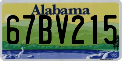 AL license plate 67BV215
