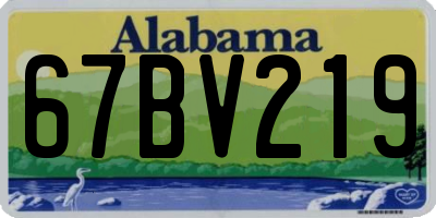 AL license plate 67BV219