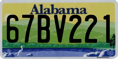 AL license plate 67BV221