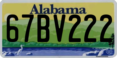 AL license plate 67BV222