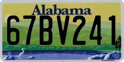 AL license plate 67BV241