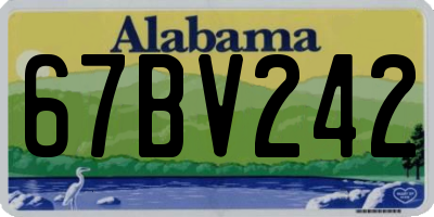 AL license plate 67BV242