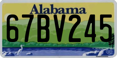 AL license plate 67BV245