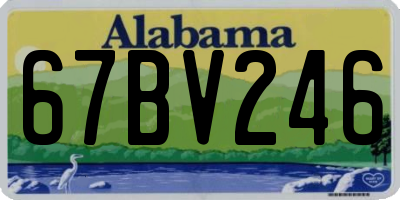 AL license plate 67BV246