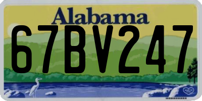 AL license plate 67BV247