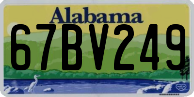 AL license plate 67BV249