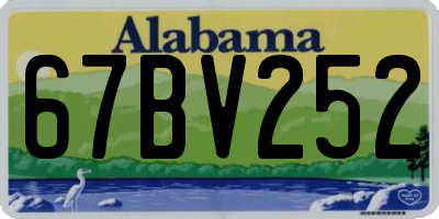 AL license plate 67BV252