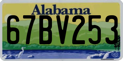 AL license plate 67BV253
