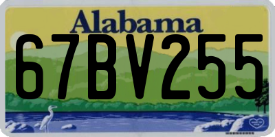 AL license plate 67BV255