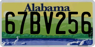 AL license plate 67BV256