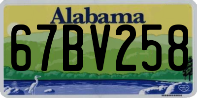 AL license plate 67BV258