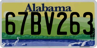 AL license plate 67BV263