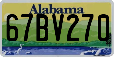AL license plate 67BV270