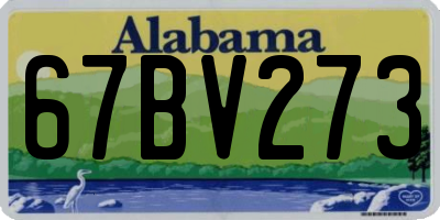 AL license plate 67BV273