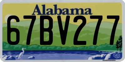 AL license plate 67BV277