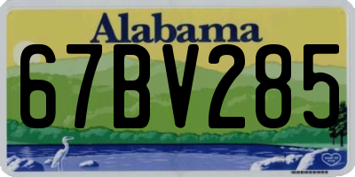 AL license plate 67BV285