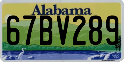 AL license plate 67BV289