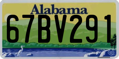 AL license plate 67BV291