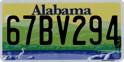 AL license plate 67BV294