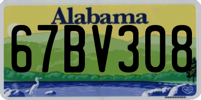 AL license plate 67BV308