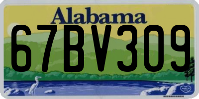 AL license plate 67BV309