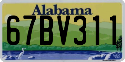 AL license plate 67BV311