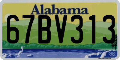 AL license plate 67BV313