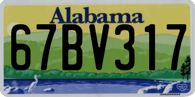 AL license plate 67BV317