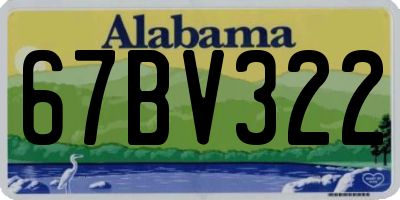 AL license plate 67BV322