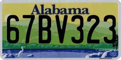 AL license plate 67BV323