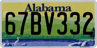 AL license plate 67BV332
