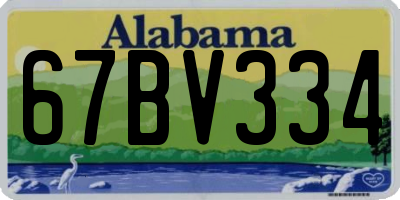 AL license plate 67BV334