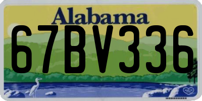 AL license plate 67BV336