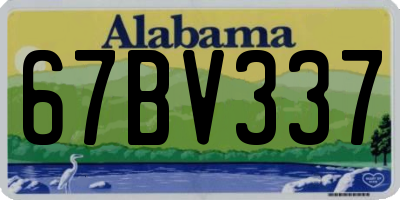 AL license plate 67BV337