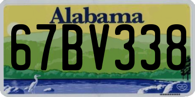 AL license plate 67BV338