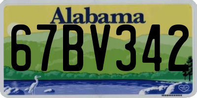 AL license plate 67BV342