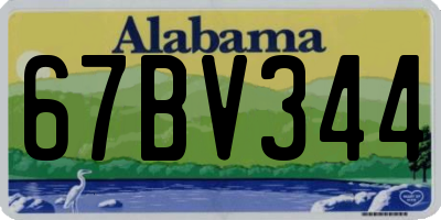 AL license plate 67BV344